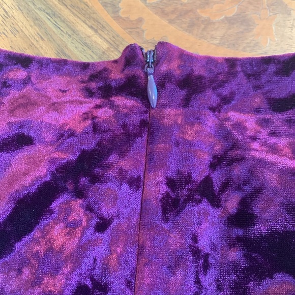 Forever 21 Women’s Small Kurta Style Crushed Velour Sleeveless Dress Purple-Pink - Picture 4 of 5